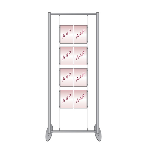 Multi-poster holder floor standing display